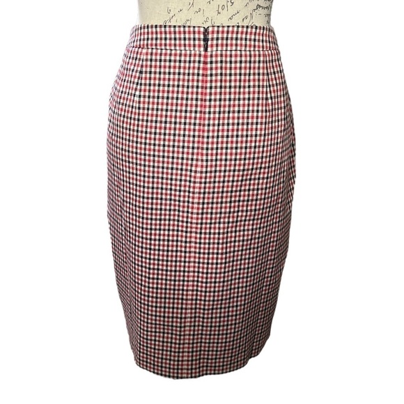 Talbots Pencil Skirt in Red and Black Size 10P NWT - Picture 2 of 5